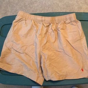 Kakhi Ralph Lauren Polo Sport Swim Trunks